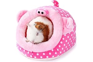 JanYoo Animal Bed Guinea Pig Accessories Cage Habitat Toy Hideout House Washable
