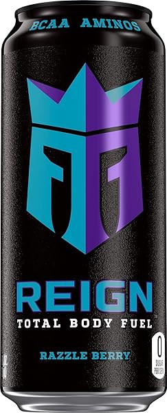 REIGN TOTAL BODY FUEL, RAZZLE BERRY, FITNESS & PERFORMANCE DRINK, 16 OUNCE (PACK OF 12)