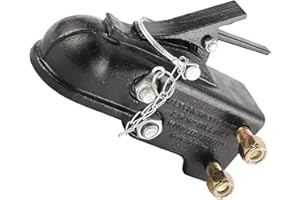 NovelBee 2-5/16" Ball Heavy Duty Channel-Mount Adjustable Trailer Coupler,Capacity 15,000LBS