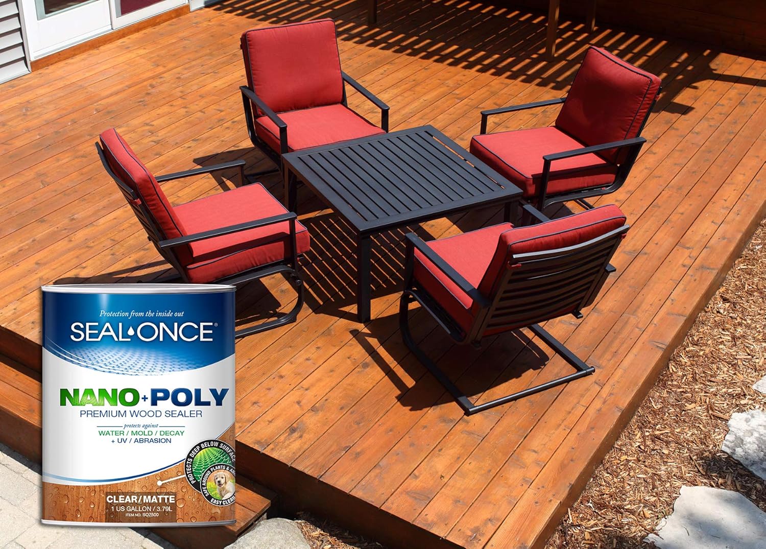 SEALONCE NANO+POLY Wood Sealer with Polyurethane 5