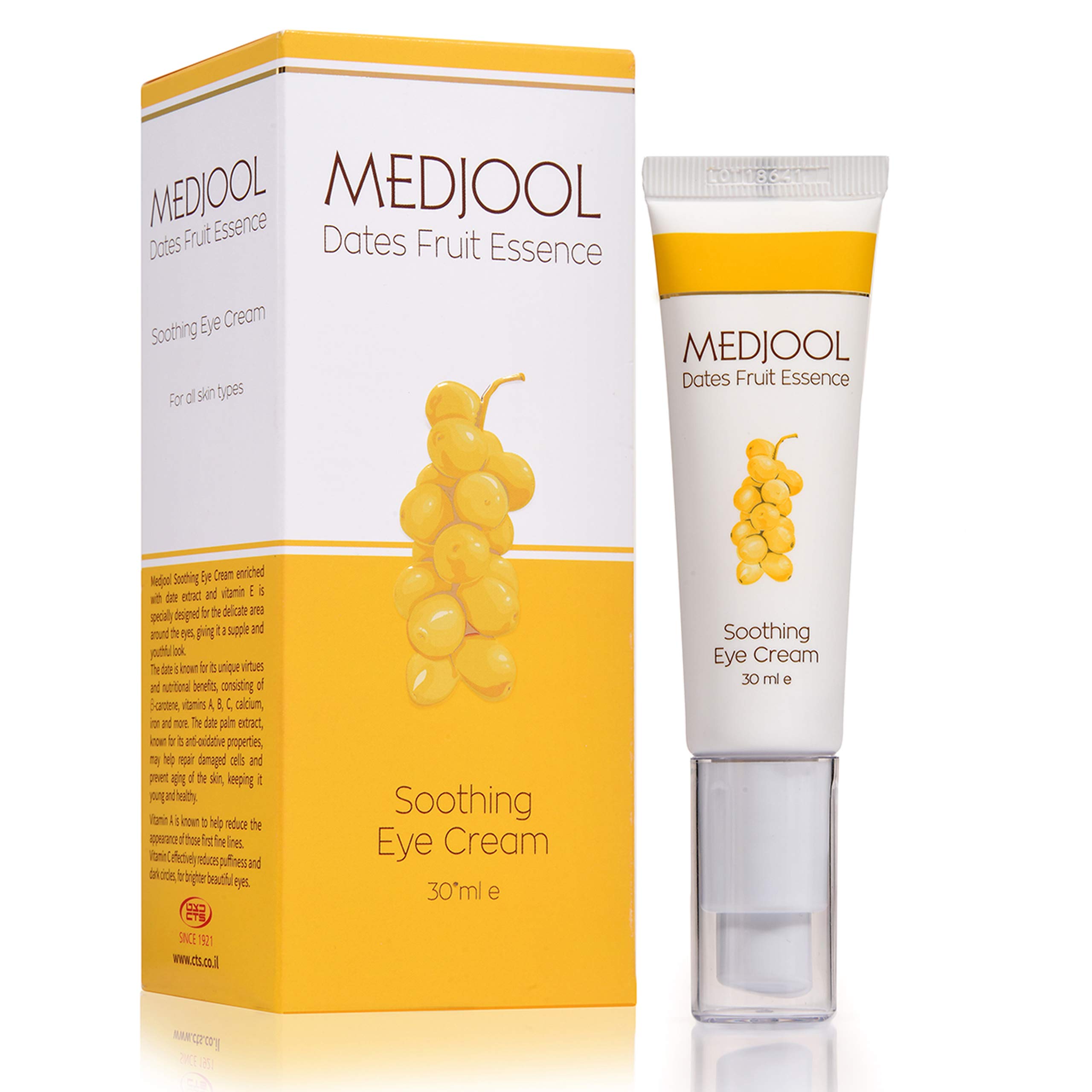 Anti Aging Eye Cream For Dark Circles, Puffiness, Under Eye Bags, Wrinkles and Fine Lines | Contains Natural Date Extract, 1 Fl Oz