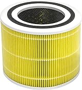 Levoit Core 300 Replacement Filter 3 in 1 HEPA Carbon Yellow Fit Core 300/300S view 1
