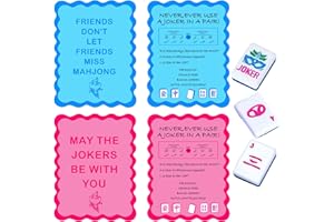 FENGHERUIA 4 Pcs Mahjong Shuffler Cards for Mixing and Shuffling Tiles Plastic Mahjong Accessories Gifts for Lovers Games Pri