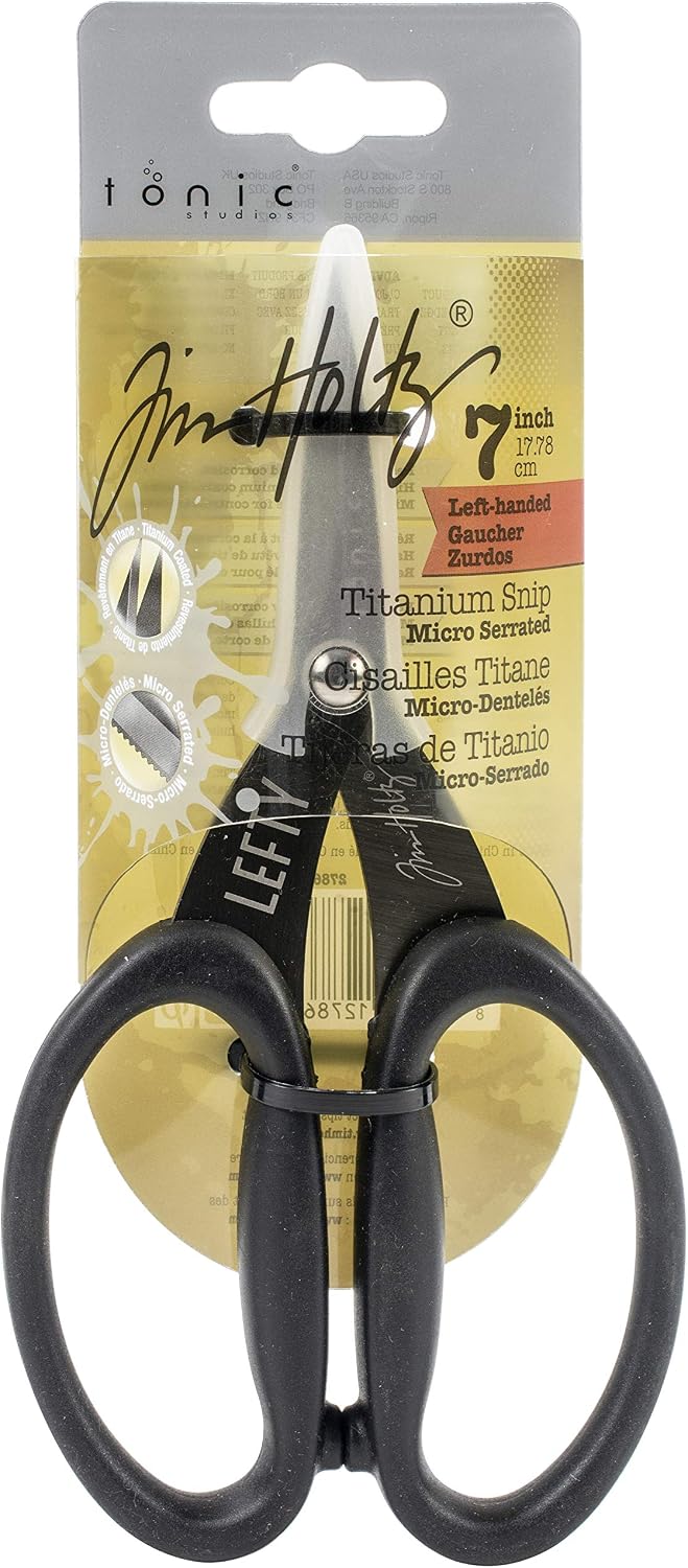 Tim Holtz - Tonic Non Stick Snips LEFTHANDED, Left-Handed, One Size