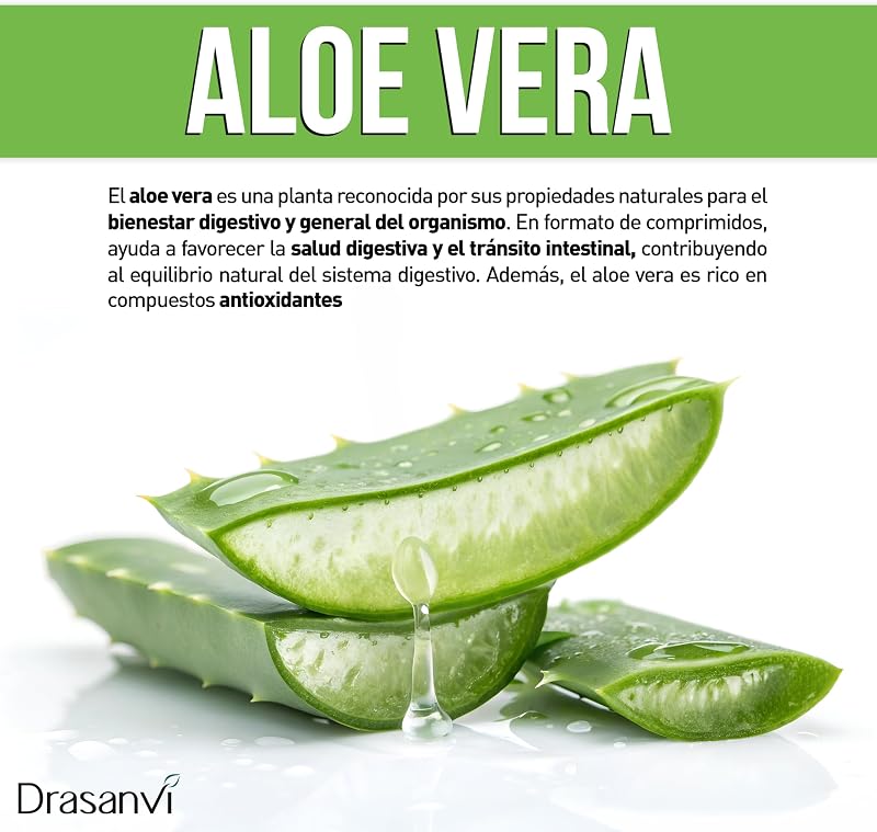 Aloe Vera Drasanvi Nutrabasics Extracto Natural Apoyo Digestivo 60 Comp