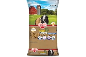 Kaytee Timothy Complete Guinea Pig Food, Made with Timothy Hay, High in Fiber, Supports Dental Health and Digestion, Long-lasting Vitamin C, 9.5 pounds