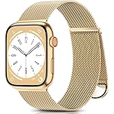 ZALAVER Metal Band Compatible with Apple Watch Bands 38mm 40mm 41mm 42mm 46mm 44mm 45mm 49mm Women Men,Adjustable Magnetic Stainless Steel Mesh Strap for iWatch Ultra/Ultra 2,Series 10 9 8 7 6 5 4 3 2 1 SE