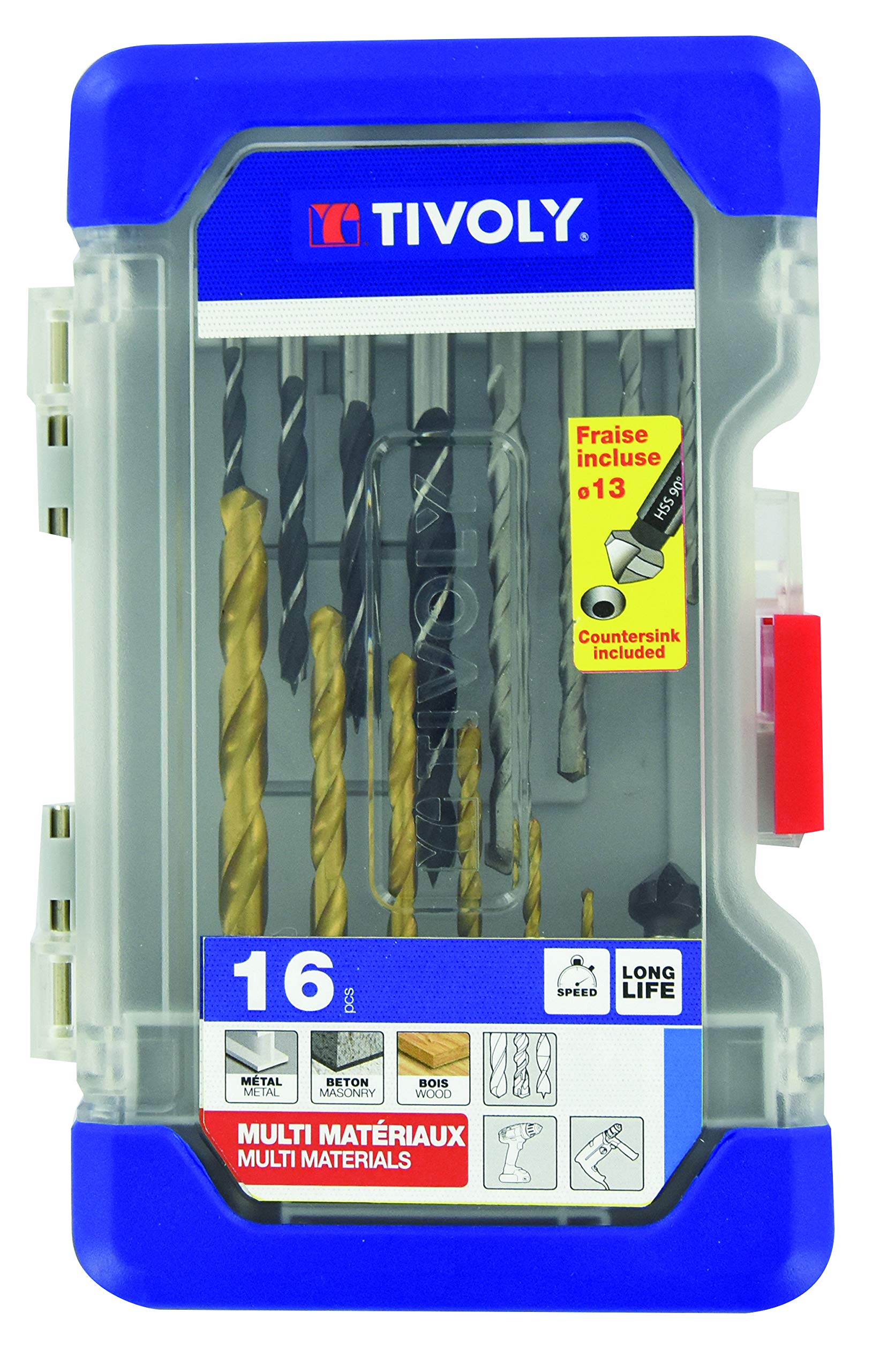 TIVOLY 11901170057 Ranger T16 Mixed Drill Bit Case