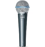 Shure BETA 58A Supercardioid Dynamic Microphone with High Output Neodymium Element for Vocal/Instrument Applications