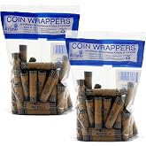 BAZIC Products Nickel Coin Wrappers, $2 Rolls, Bulk 36 Pack, 2-Pack | pack of 36 preformed paper nickel coin wrappers for sorting, rolling, depositing coins, each rolls 40 nickels for 2