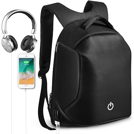 HOMIEE Anti Diebstahl Laptop Rucksack mit USB Ladeanschluss Wasserdicht Business Taschen Rucksäcke für Herren,Damen,Arbeit,Re