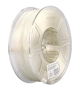 eSUN 3D 1.75mm PETG Natural Filament 1kg (2.2lb), PETG 3D Printer Filament, Semi-Transparent 1.75mm Natural