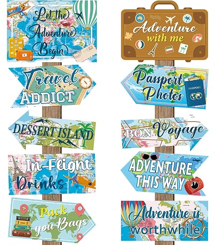Let The Adventure Begin Banner | 180x100 Cm Fotohintergrund | Für Babyparty, Abschluss, Reise-Motto