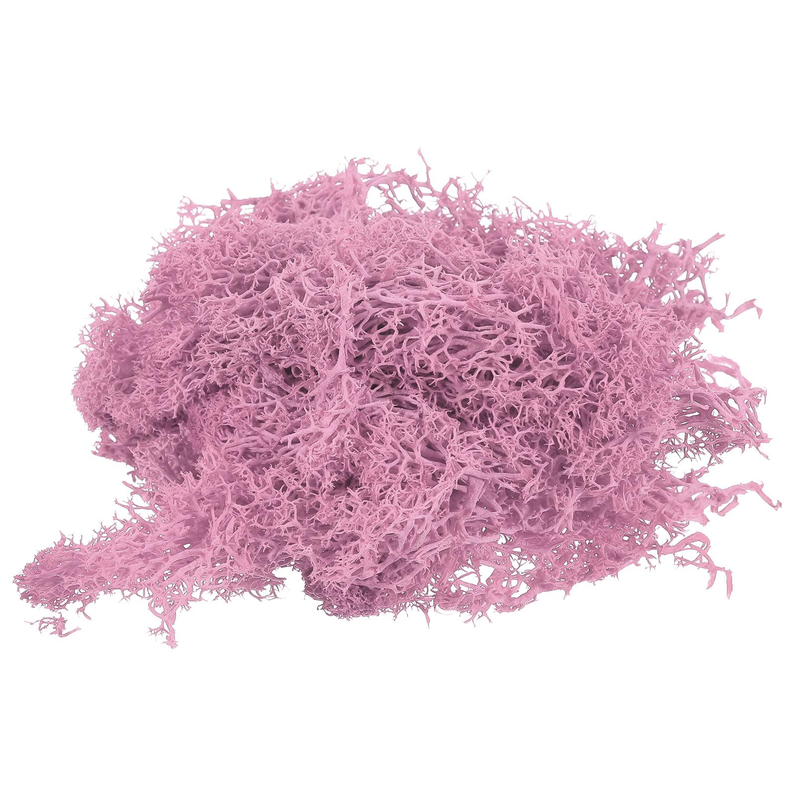 PATIKIL 3.5 OZ Fake Moss, Preserved Reindeer Moss Artificial Moss Lichen Centerpieces Decor Faux Moss for Potted Plants Christmas Crafts, Purple