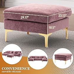Wrofly U-Shaped Sectional Sofa Couch, 114" Comfy