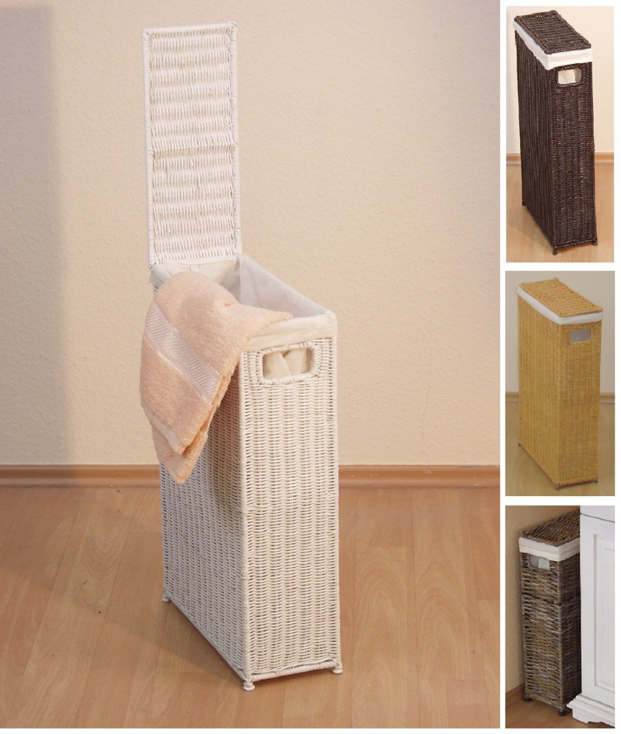 Wäschekorb weiß: Amazon.de: Küche & Haushalt