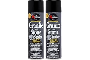 Rock Doctor Granite Sealer for Marble, Stone, and Tile Countertops, Streak-Free Finish with Stain Resistant Moisture Protection, Interior and Exterior Use, Pack of 2