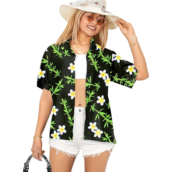HAPPY BAY - HAPPY BAY Aloha Beach Top Blouse Casual Swim Ladies...