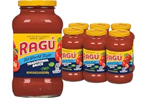 RAGÚ Ragu Old World Style Traditional Sauce, Perfect for Italian Style Meals at Home, 24 OZ (Pack of 6)