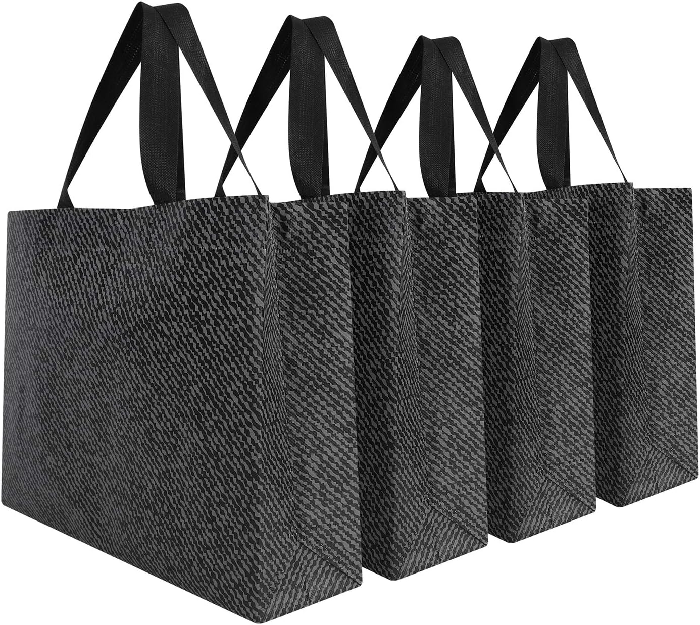 10Pack No Woven Gift Bag Tote Bag Reusable Grocery Bag Shopping Bag Party Bag Treat Bags Heavy Duty Large Carrier Bag for Food Clothes Shoes Boutique Bag Merchandise Retail Bag