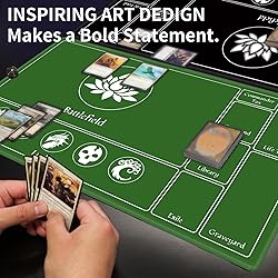 EDGFRTOIO Card Playmat Stitched with Magic