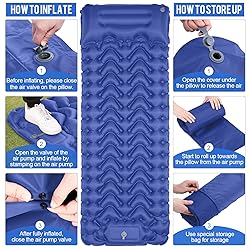 MOXILS Sleeping Pad, Ultralight Inflatable Sleeping