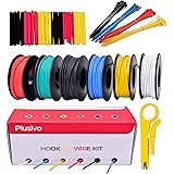 22AWG Silicone Hook Up Wire - 22 Gauge Stranded Tinned Copper Wire with Silicone Insulation, 6 Colors (Black, Red, Yellow, Gr