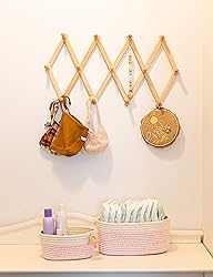 OrganiHaus Set of 3 Pink Baskets for Organizing