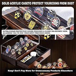 VisualHome Premium Military Challenge Coin Display