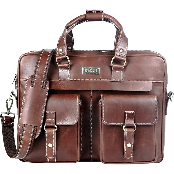 バッグ OUAT 25SS OFFICE BAG BROWN LEATHER Leather Laptop Bag for