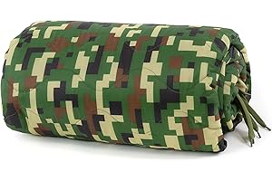 Farm Blue One of a Kind Digital Jungle Camo Army Blanket - Woobie Blanket Poncho Liner - Perfect Gear for Picnic, Hiking, or Car – Unique Custom Camo, Military Camping Blanket