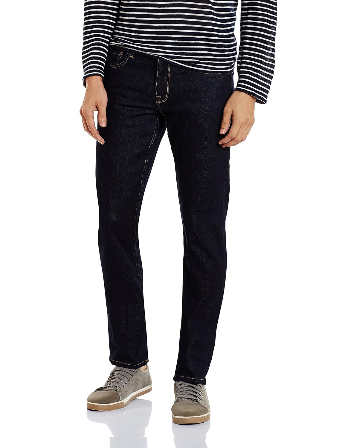 Buy Jack & Jones Men's Slim Fit Jeans (5713610787647_12125883Dark Blue