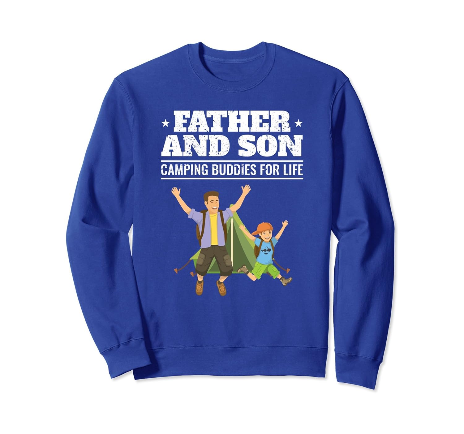 Father and Son Camping Buddies Sweatshirt-anz