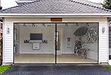 Garage Screen Doors for 2 Car Garage-16x7FT
