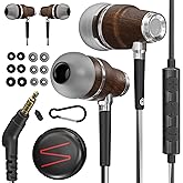 Symphonized Wired Earbuds with Microphone – 90% Noise Cancelling Ear buds with Mic, in Ear Headphones Wire for Computer & Phone, Earphones 3.5 mm Jack