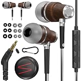 Symphonized Wired Earbuds with Microphone – 90% Noise Cancelling Ear buds with Mic, in Ear Headphones Wire for Computer & Phone, Earphones 3.5 mm Jack