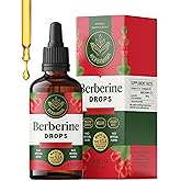 HERBAMAMA Berberine Liquid Drops - Vegan Antioxidant & Overall Support with Berberine HCL 500mg Extract Tincture - Non-GMO, Alcohol & Sugar-Free Supplement, 84-Day Supply