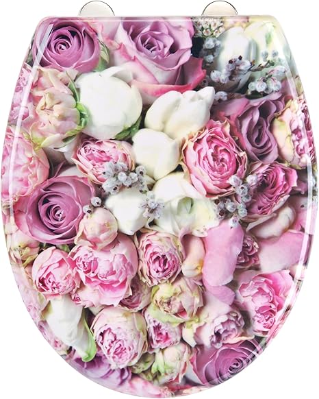abattant wc fleurs