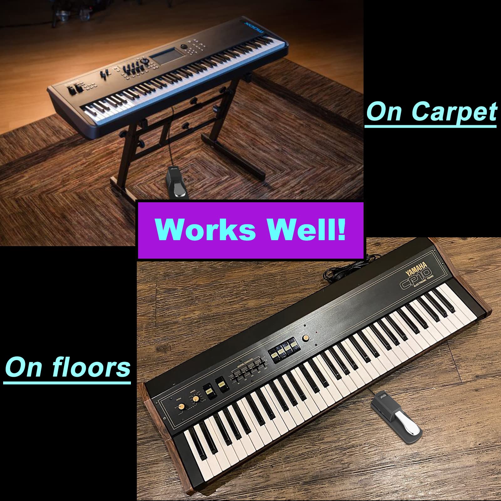 Skoekf Universal Sustain Pedal for Keyboard Digital Pianos