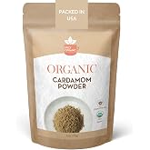 Spicy Organic Ground Cardamom 4 oz, USDA Organic Green Cardamom Powder | Elaichi Powder for Chai, Coffee, Swedish Cardamom Bu