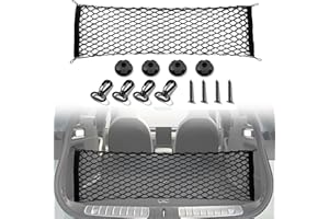 Amiss Cargo Net Stretchable, Car Exterior Accessories, Adjustable Elastic Trunk Storage Net with Hook for SUVs, Cars and Trucks (35.4x15.8 Inch)