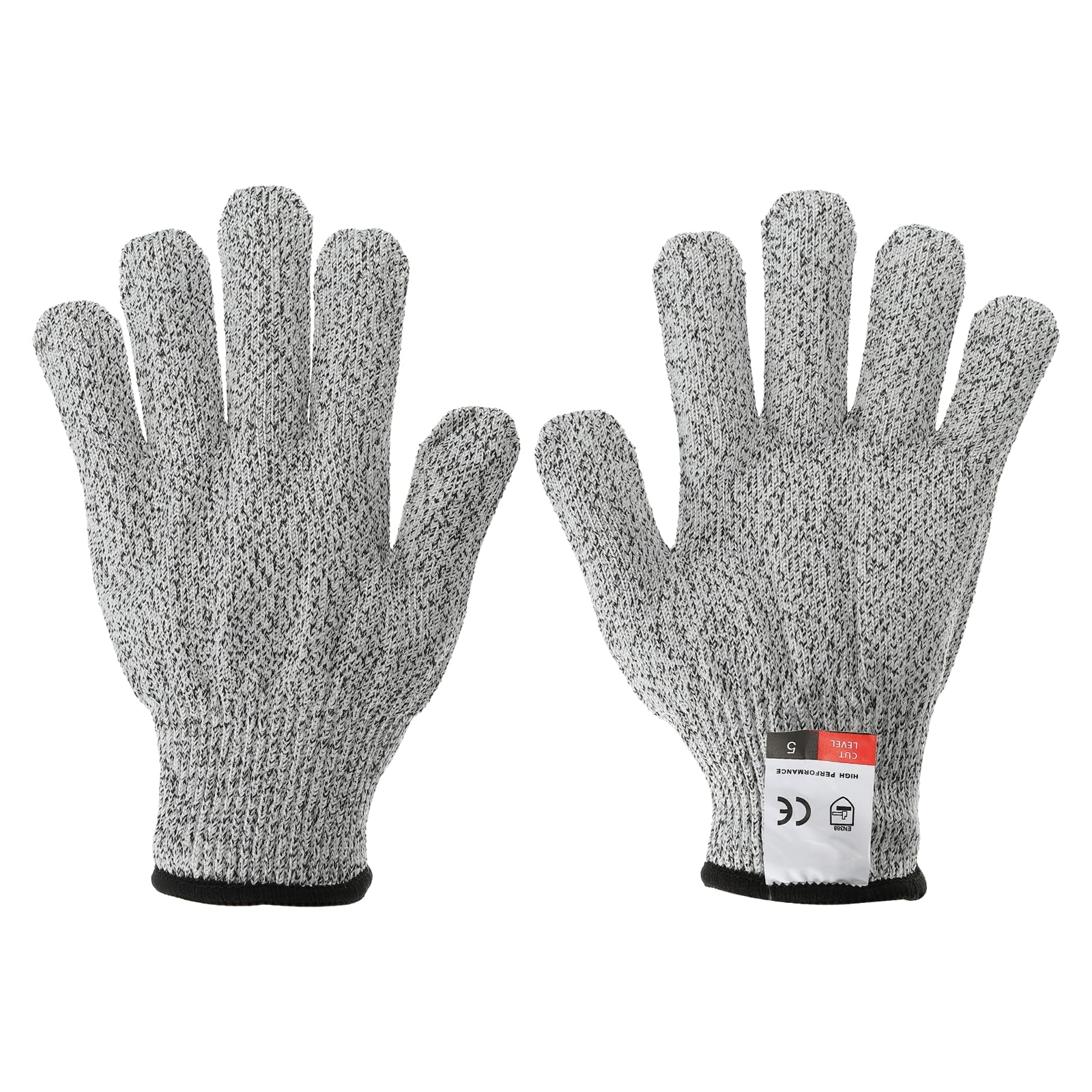 PATIKIL Cut Resistant Gloves, 1 Pair Level 5 Protection Anti Cutting Gloves Cut Proof Gloves for Kitchen Wood Carving Working, Small, Gray