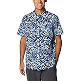 Columbia Men's Rapid Rivers Printed Short Sleeve Shirt, Comfort Stretch
