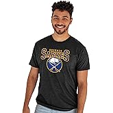 Blue 84 NHL Unisex-Adult NHL Officially Licensed T-Shirt Heathered Black