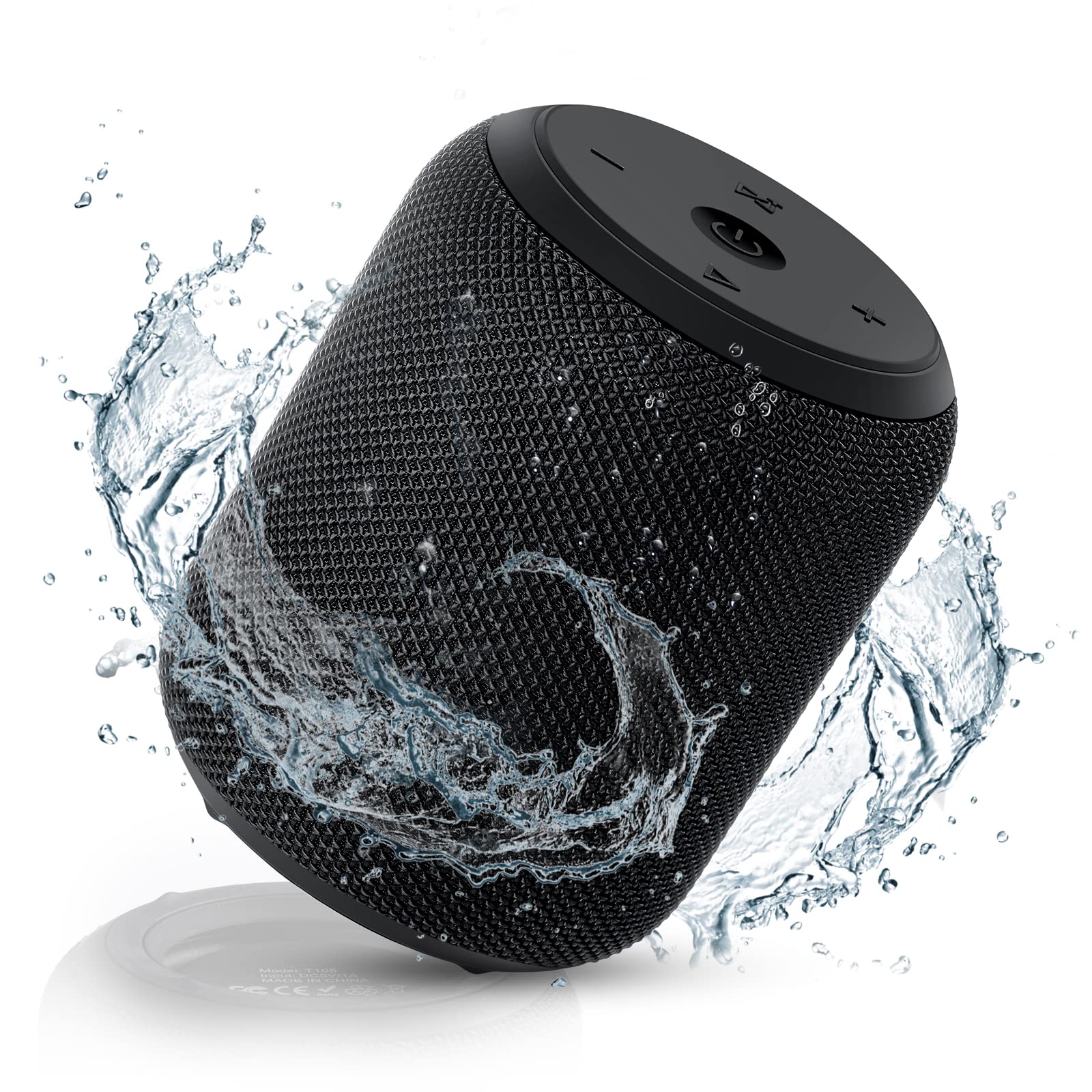 Photo 1 of NOTABRICK Bluetooth Speaker, 15W Portable Speakers Bluetooth Wireless V5.0 with Stereo Sound, Active Extra Bass, IPX67 Waterproof Shower Speaker, Double Pairing, for Party, Home Theater, Game Theater