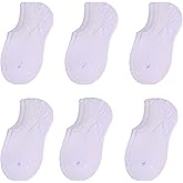 JORMATT Toddler No Show Cotton Socks for Little Girls Boys - Anti Slip Low Cut Ankle With Grips (6-12 Pairs)