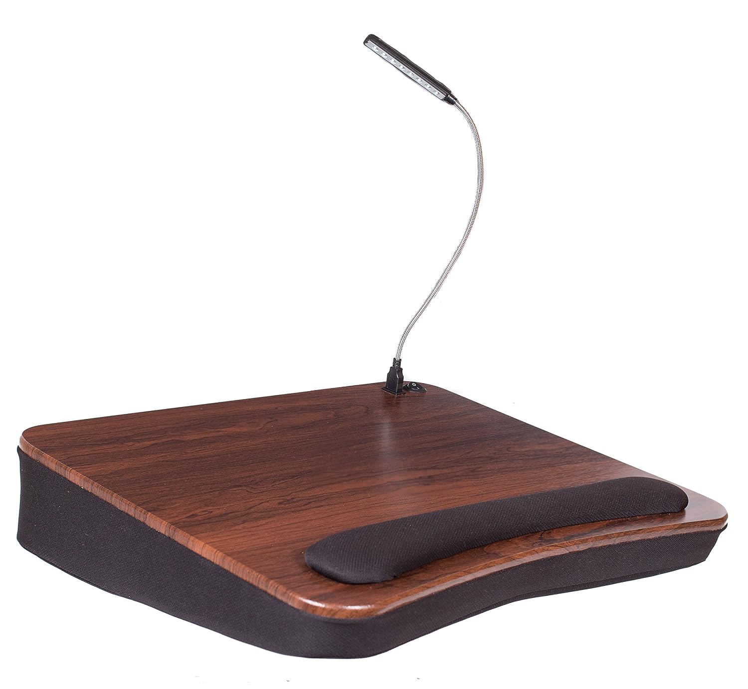 Plateau Pour Ordinateur Portable Avec Coussin Gris - Confortable Et Pratique Pour Lit, Canapé Ou Voiture
