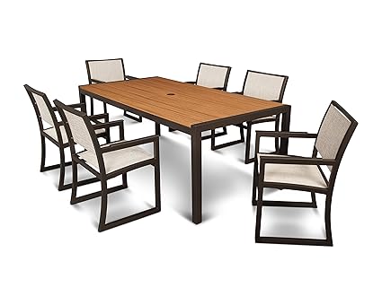Amazon Com Trex Outdoor Furniture Parsons 7 Piece Arm
