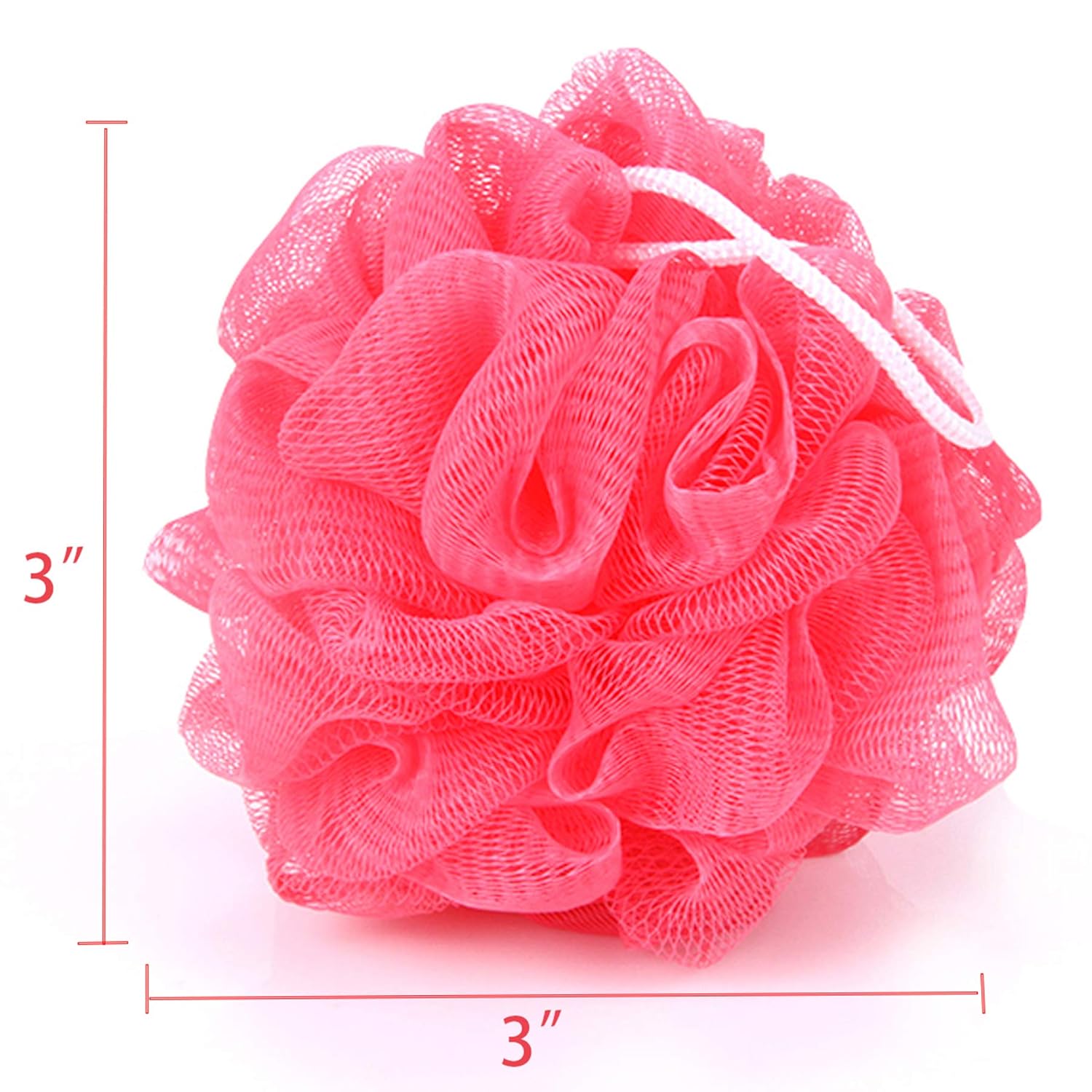 Bath Shower Sponge Loofahs [20 Pack,50g/Pcs] Bulk Assorted Colors, Mini Mesh Pouf Bath Poof Shower Ball, Mesh Bath and Shower Sponge: Beauty