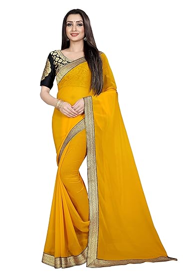 Anand Sarees chiffion sareewith Blouse Piece Saree